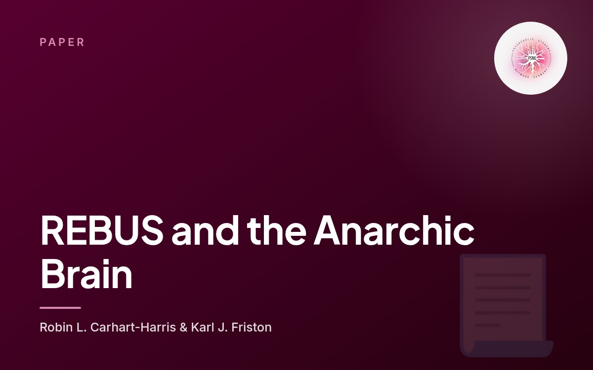 REBUS and the Anarchic Brain